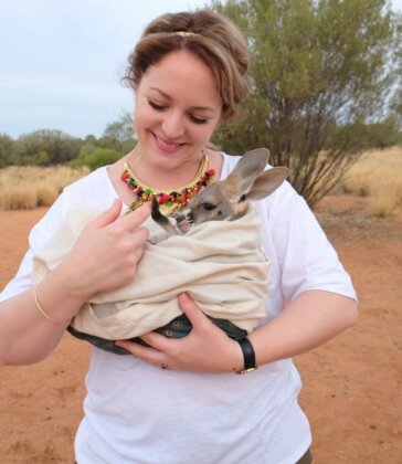 Coup de ♥ : Ma rencontre avec les bébés Kangourous à Alice Springs